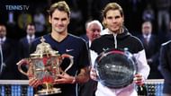 Federer poses with his 7th Basel title, in 2015